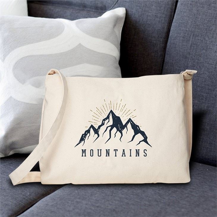 Large Canvas Cross-body Shoulder Bag